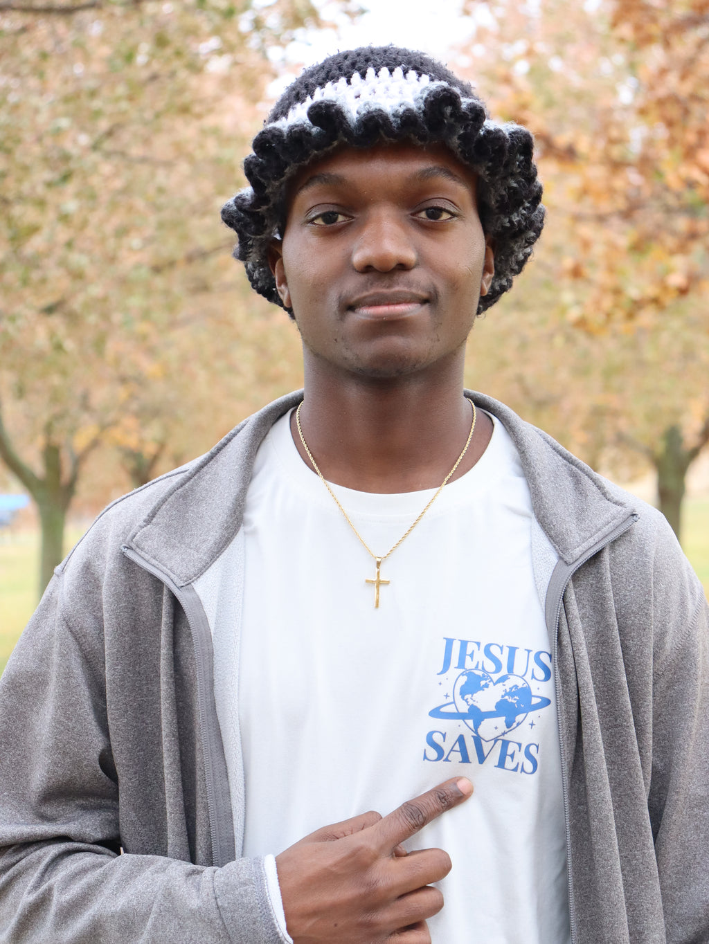 Men’s Stainless Steel Twist Cross Necklaces.