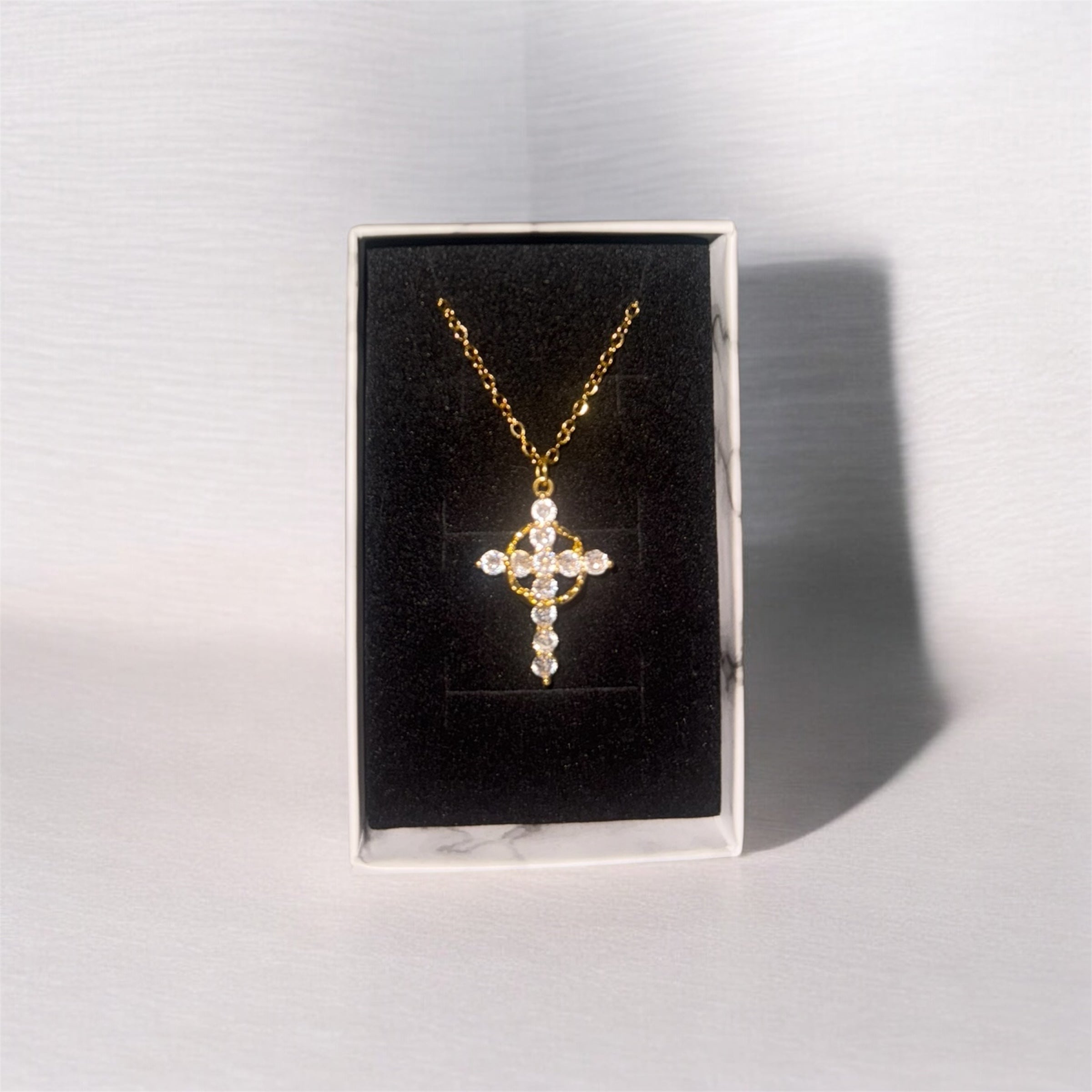 Women's Mini Crown & Cross Pendant