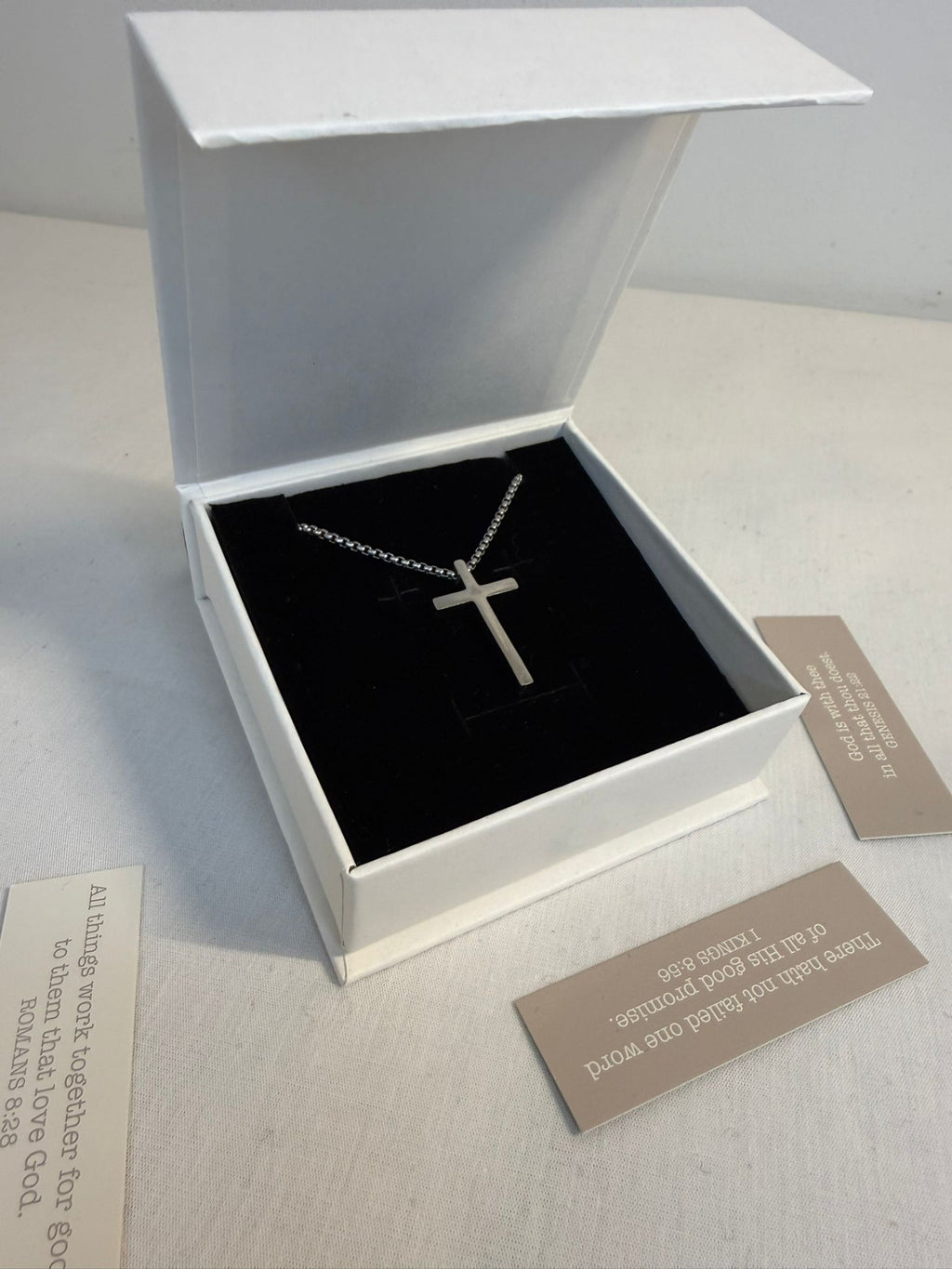 small Cross Pendant Chain