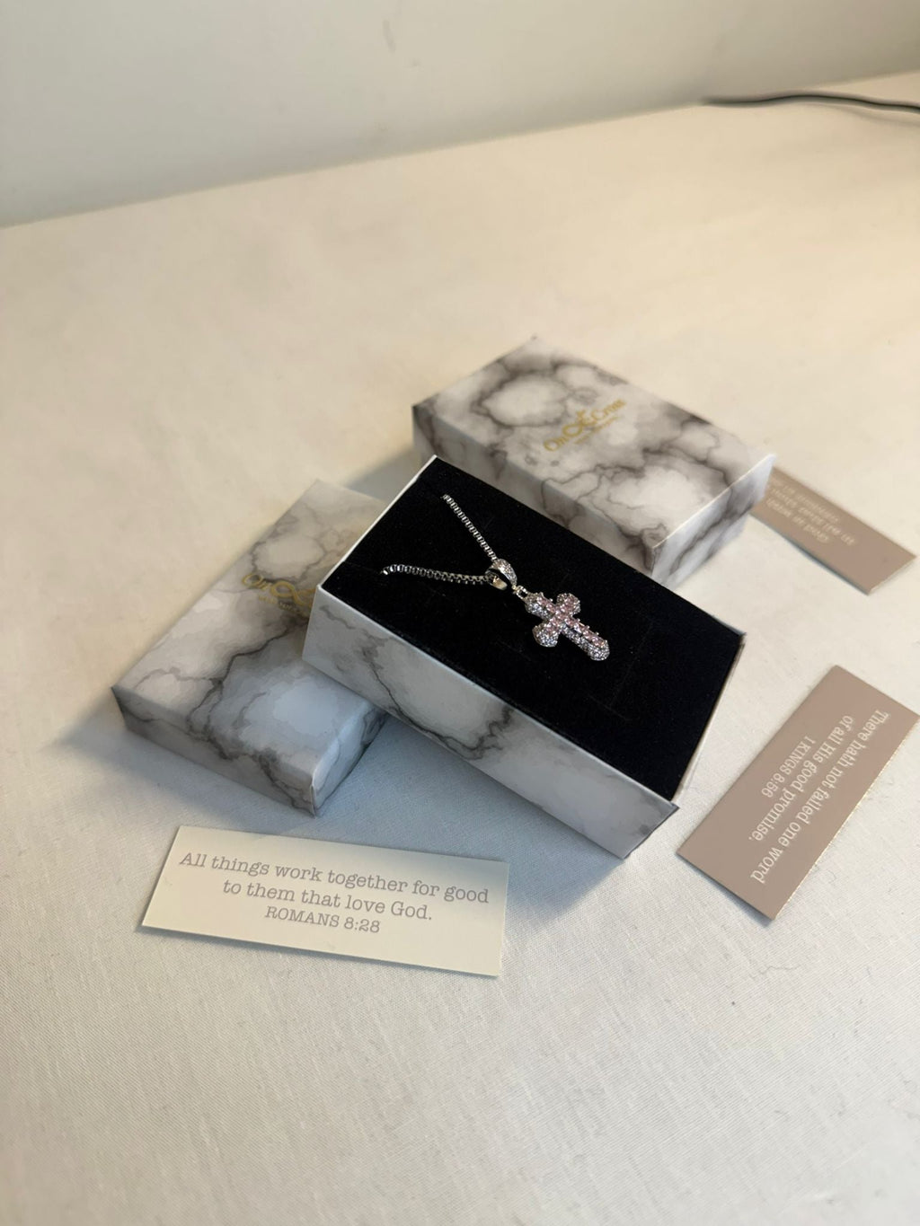 The Rose Quartz Cross Pendant